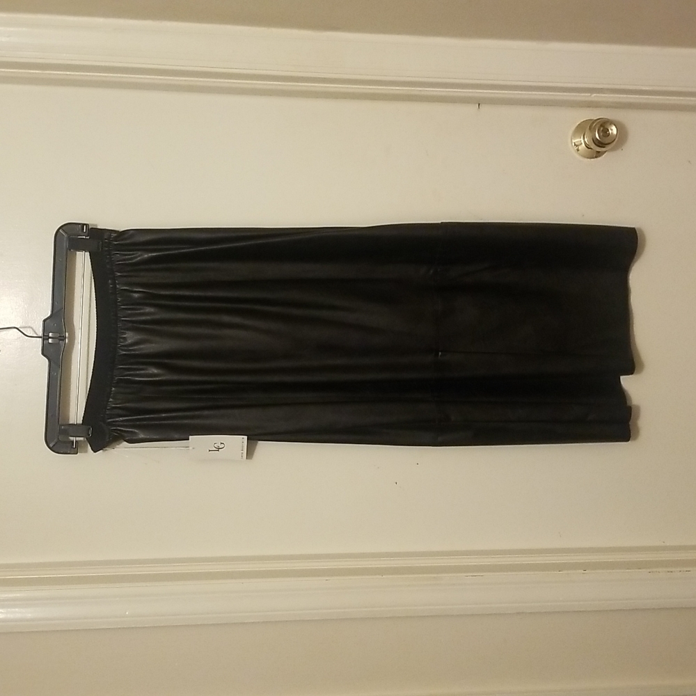 Lena Gabrielle Faux Leather Skirt